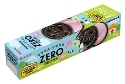 롯데 ZERO 쿠앤크샌드 스트로베리&밀크 96g 메이플스토리 콜라보