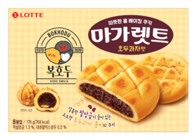 롯데 마가렛트 호두과자맛 176g 복호두 콜라보