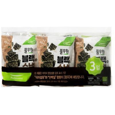풀무원식품 블랙김스낵 오리지널 30g 3개입