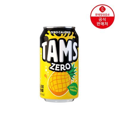 롯데칠성 탐스제로 파인애플 355ml 24캔