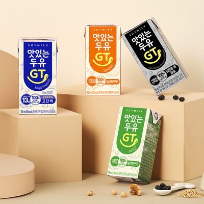 맛있는두유GT 190ml 24입 4종 택1(검은콩깨칼슘/고단백/담백/달콤)