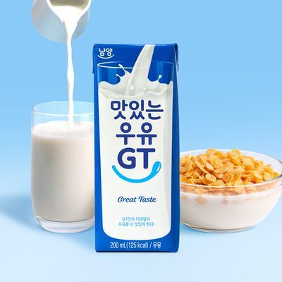 맛있는우유GT 멸균 흰우유 200ml 24입