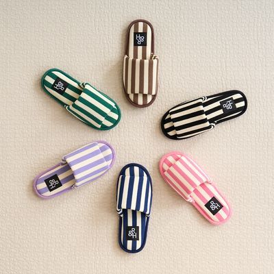 룸앤홈 거실화 드라이솔스트라이프룸슈즈 실내화 거실화