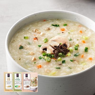 대상 청정원 우리쌀 죽 60g 3종 택1