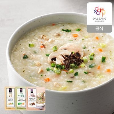 대상 청정원 우리쌀 죽 60g 3종 택1