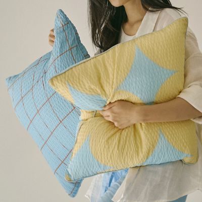 보웰 [BWTZ] 뱀부 시어서커 여름 쿨방석 쿠션커버 50x50