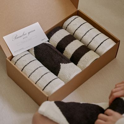 보웰 [BWTZ] 오닉스 뱀부얀 세면타월 호텔 수건 200g 4p 패키지