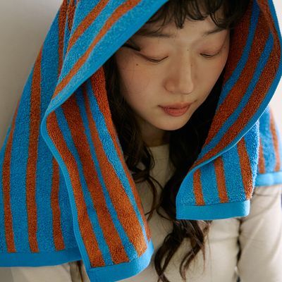 보웰 [BWTZ] 선셋블루 뱀부얀 세면타월 호텔 수건 200g_1p