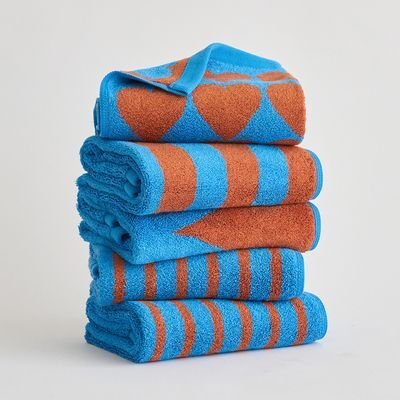 보웰 [BWTZ] 선셋블루 뱀부얀 세면타월 호텔 수건 200g_5p