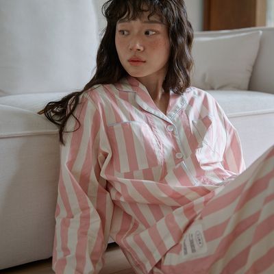 보웰 [BWTZ] 데이오프 고밀도 순면 100% 여성 파자마세트 로지스트라이프