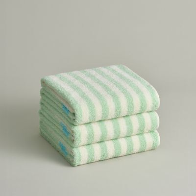 더 그란 페이스 타월 3P - 포레스트 그린 스트라이프