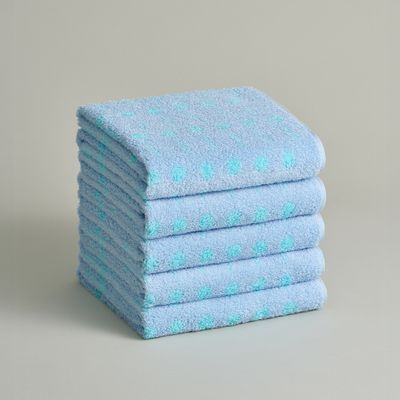 더 그란 페이스 타월 5P - 듀이 블루