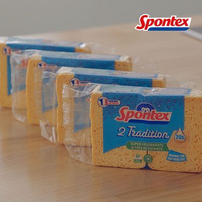 스폰텍스 드라이 셀룰로오스 스펀지 4팩(8매입)