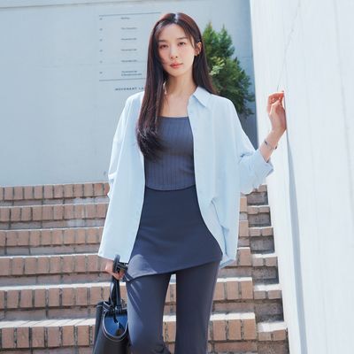 [이청아 착용] 프론투라인 클라우드 터치 오버핏 셔츠