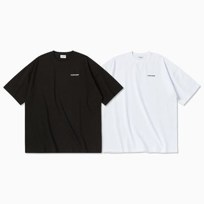 허그본 스몰로고 오버핏 숏슬리브 2colors(블랙/화이트)