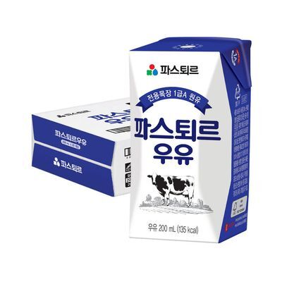 파스퇴르 후레쉬 우유 200mlX20개