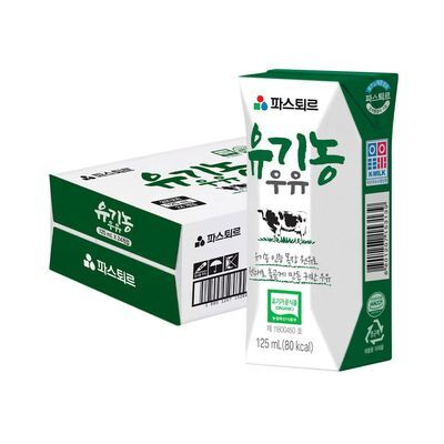 파스퇴르 유기농 우유 125mlX24개