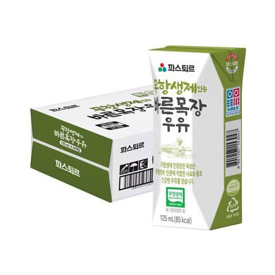 파스퇴르 바른목장 우유 125mlX24개