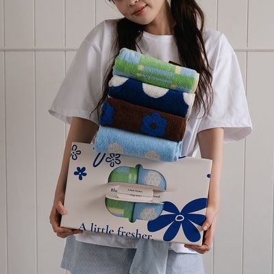 디어리얼 블루가든 페이스타올 4P 세트