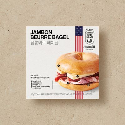 존쿡델리미트 잠봉뵈르 베이글 180g