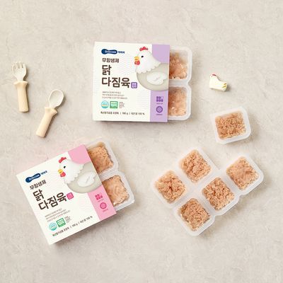 베베쿡 무항생제 닭다짐육 1박스(180g) 2종 택1
