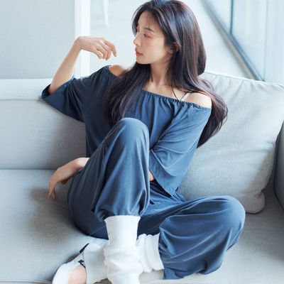 [이청아 착용] 프론투라인 반다 샌드 셔링 점프수트