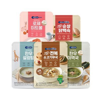 베베쿡 바르게 만든 국/반찬 4개 5종 택1