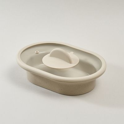 데켓 주물 IH 오발 쿡플레이트 27cm 전용유리뚜껑