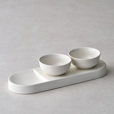 데켓 롱 플레이트 1P, 소스볼 2P 세트 (LDK112WHT)