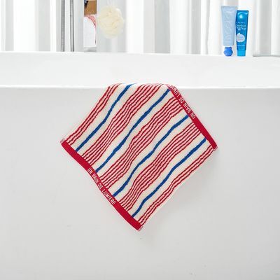 [모던하우스] 마린 더블스트라이프 코마사 핸드타월 RED 34X34cm 65g