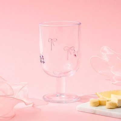 [모던하우스] 러브소르베 핸드페인팅 리본패치 유리 고블렛잔 360ml