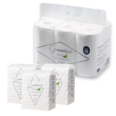 바스틀리 대나무 스노우 4겹 토일렛 12롤 + 로션티슈 5P 3팩
