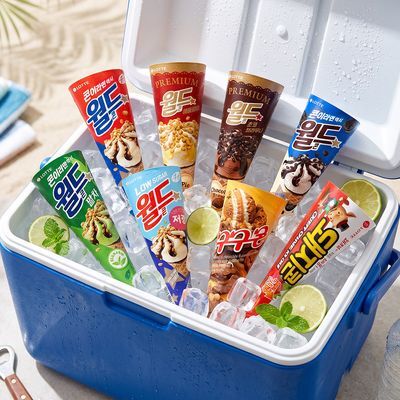 롯데 월드콘 돼지콘 구구콘  8종 모음