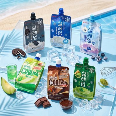 롯데 설레임 (밀크/말차/요거트/쿠키앤크림/멜론소다/벨지안초코) 아이스크림 6종 모음