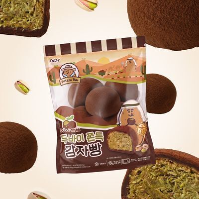 감자밭 두바이쫀득감자빵 50g 5개입