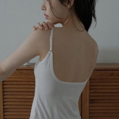 엣프터 누디 백리스 브라탑 (아이보리/블랙/멜란지 그레이/모카 베이지/더스티 블루)