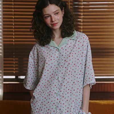 Judy & Strawberry Clean Fit Short Sleeve Pajama Set