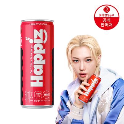 롯데칠성 해피즈 팝핑체리 355ml 24캔