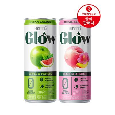 롯데칠성 핫식스 글로우 2종 355ml 24캔