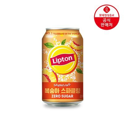 롯데칠성 립톤 제로 복숭아 스파클링 355ml 24캔