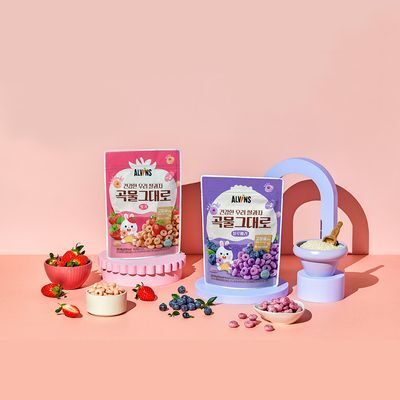 엘빈즈 쌀과자 곡물그대로 1/2단계 1개 6종 택1