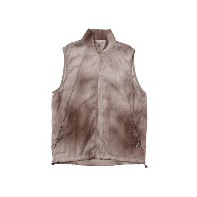 Negative Zero Shell Tie-Dye Lightweight Vest (Brown/Black)