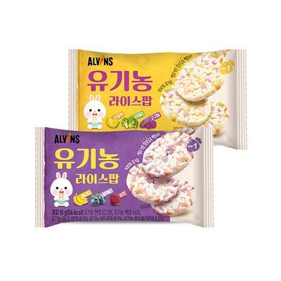 엘빈즈 유기농 라이스팝 1개 (15g) 2종 택1