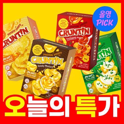 크런틴 프사삭 5mm 통감자칩 220g 4종 세트 (16개)