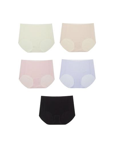 엣프터 누디 포켓 팬티 5pcs (블랙/바닐라크림/라벤더/내추럴스킨/페일핑크)