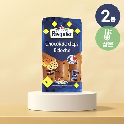 파스키에 초코칩 브리오쉬 225g(6입)x2봉