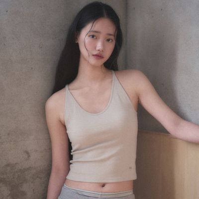 엣프터 홀터 이지 브라탑 (베이지/블랙/멜란지그레이)