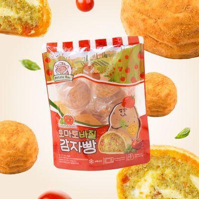 감자밭 토마토바질감자빵 80g 6개입