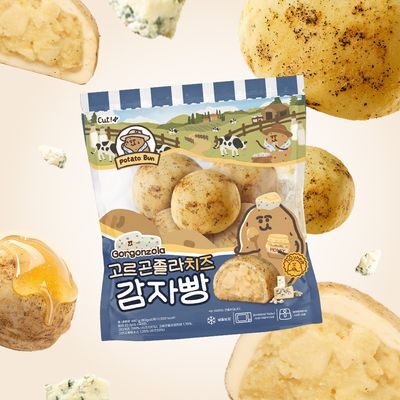 감자밭 고르곤졸라치즈 감자빵 80g 6개입