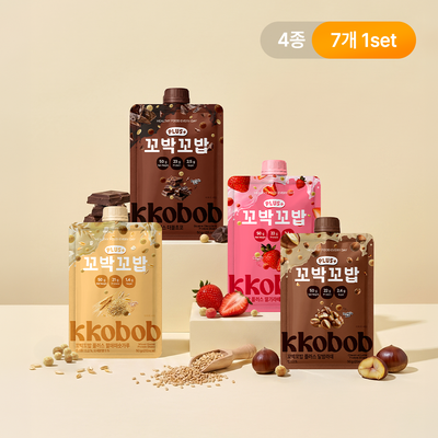 [NEW] 비브리브 꼬박꼬밥 플러스 50g 7포입 4종 택1